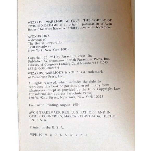 Wizards Warriors & You Book #1 The Forest Of Twisted Dreams RL Stine - Picture 6 of 7